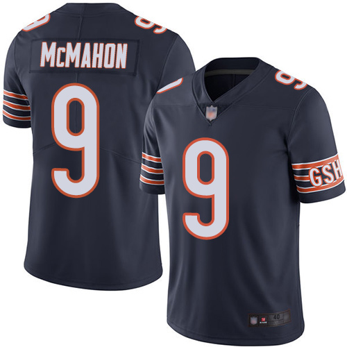 Chicago Bears Limited Navy Blue Men Jim McMahon Home Jersey NFL Football 9 Vapor Untouchable